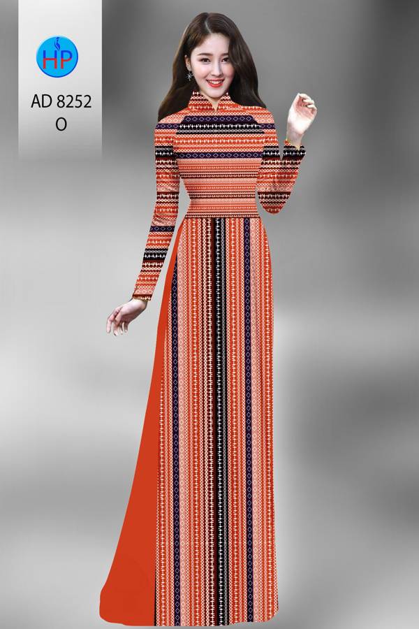 Vải Áo Dài Hoa Văn Kiểu Mới AD 8252 41 Vải Áo Dài Hoa Văn Kiểu Mới AD 8252