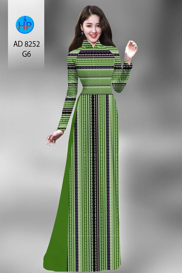 Vải Áo Dài Hoa Văn Kiểu Mới AD 8252 47 Vải Áo Dài Hoa Văn Kiểu Mới AD 8252