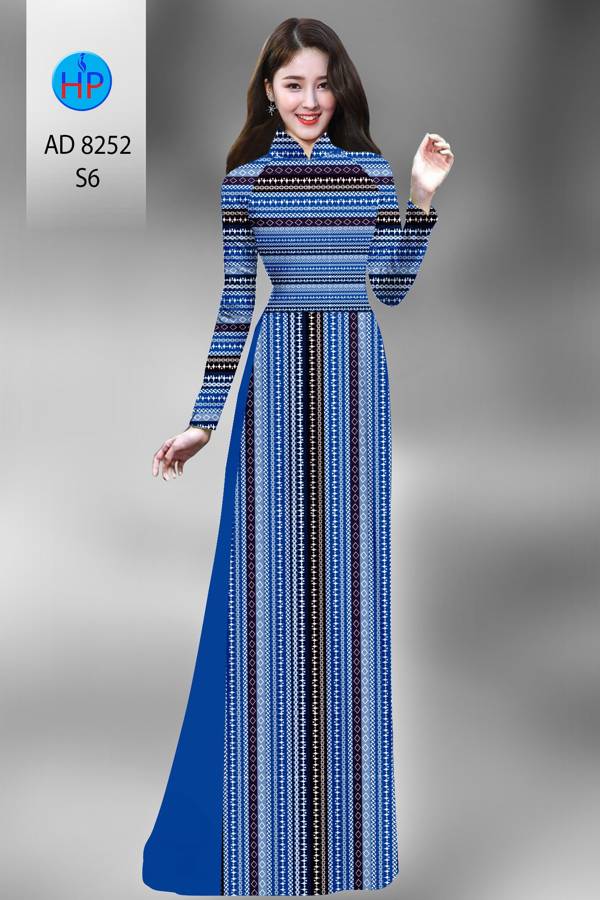 Vải Áo Dài Hoa Văn Kiểu Mới AD 8252 46 Vải Áo Dài Hoa Văn Kiểu Mới AD 8252