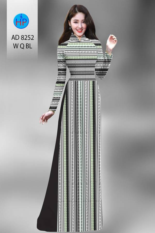 Vải Áo Dài Hoa Văn Kiểu Mới AD 8252 50 Vải Áo Dài Hoa Văn Kiểu Mới AD 8252