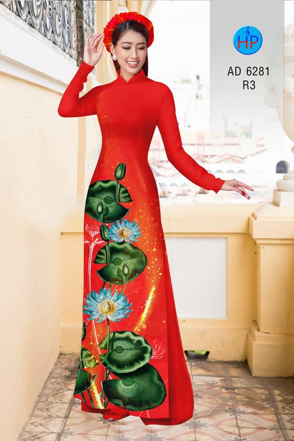 Vải Áo Dài Hoa Sen Vừa Ra AD 6281 39 Vải Áo Dài Hoa Sen Vừa Ra AD 6281