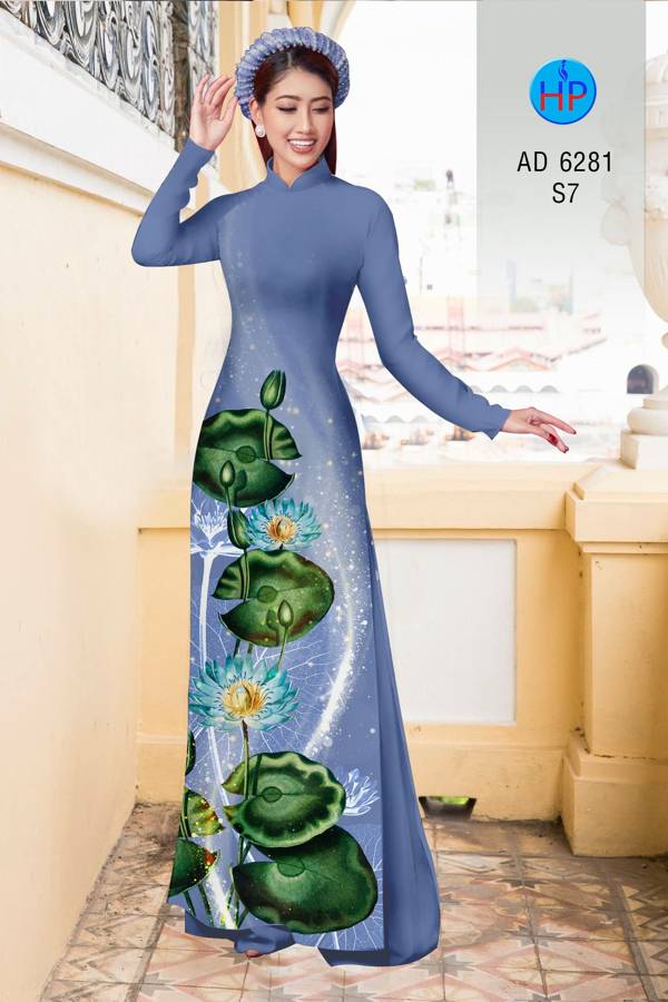 Vải Áo Dài Hoa Sen Vừa Ra AD 6281 41 Vải Áo Dài Hoa Sen Vừa Ra AD 6281
