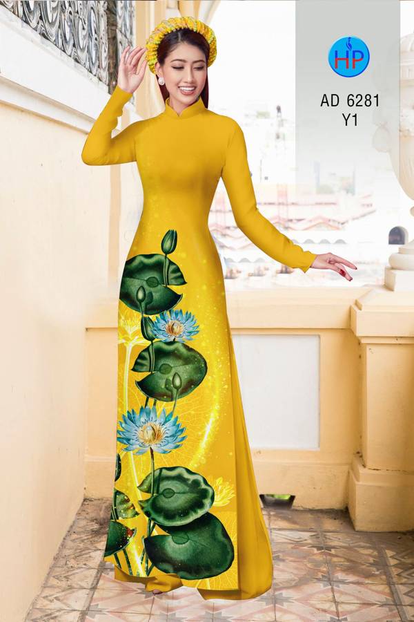 Vải Áo Dài Hoa Sen Vừa Ra AD 6281 42 Vải Áo Dài Hoa Sen Vừa Ra AD 6281