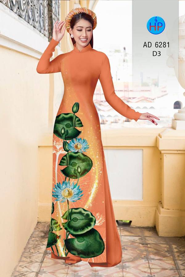 Vải Áo Dài Hoa Sen Vừa Ra AD 6281 43 Vải Áo Dài Hoa Sen Vừa Ra AD 6281