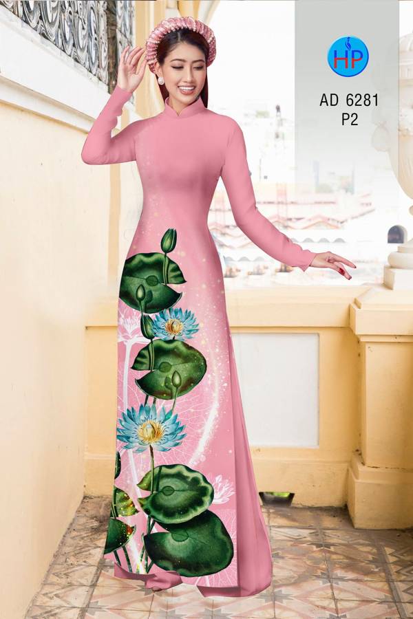 Vải Áo Dài Hoa Sen Vừa Ra AD 6281 45 Vải Áo Dài Hoa Sen Vừa Ra AD 6281