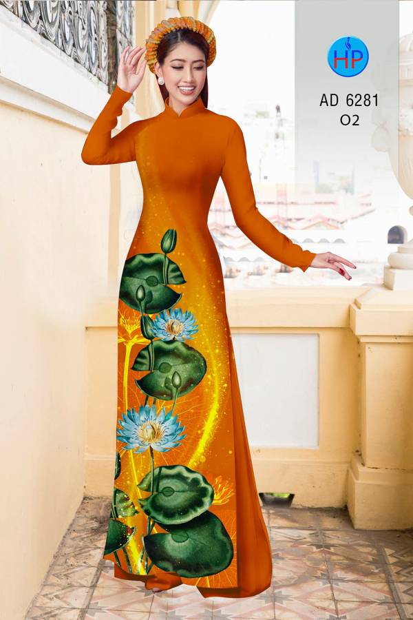 Vải Áo Dài Hoa Sen Vừa Ra AD 6281 50 Vải Áo Dài Hoa Sen Vừa Ra AD 6281