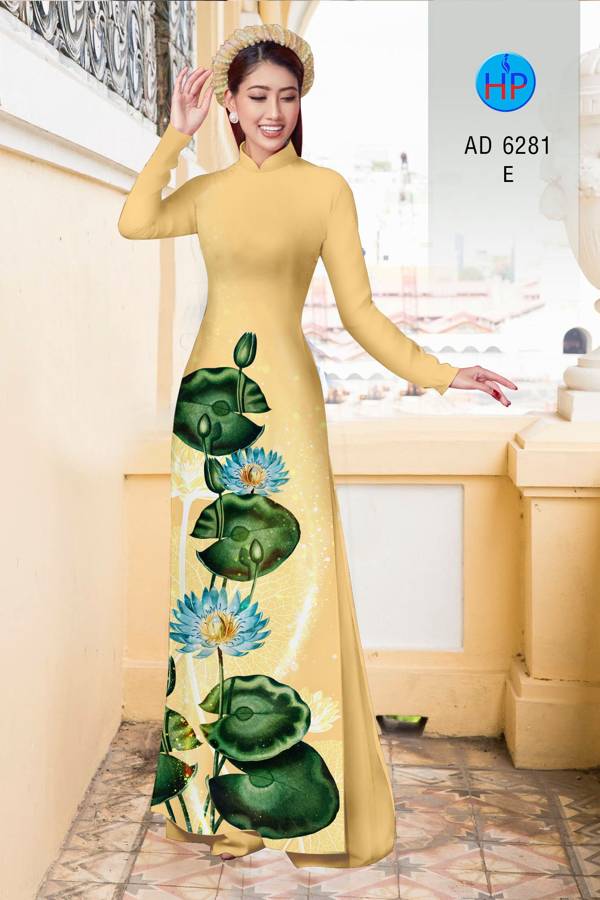 Vải Áo Dài Hoa Sen Vừa Ra AD 6281 49 Vải Áo Dài Hoa Sen Vừa Ra AD 6281