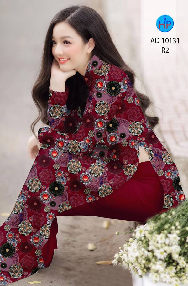 Vải Áo Dài Hoa Văn Kiểu Mới AD 10131 40 Vải Áo Dài Hoa Văn Kiểu Mới AD 10131