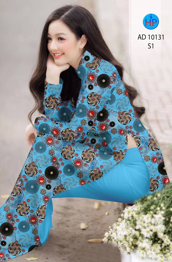 Vải Áo Dài Hoa Văn Kiểu Mới AD 10131 43 Vải Áo Dài Hoa Văn Kiểu Mới AD 10131