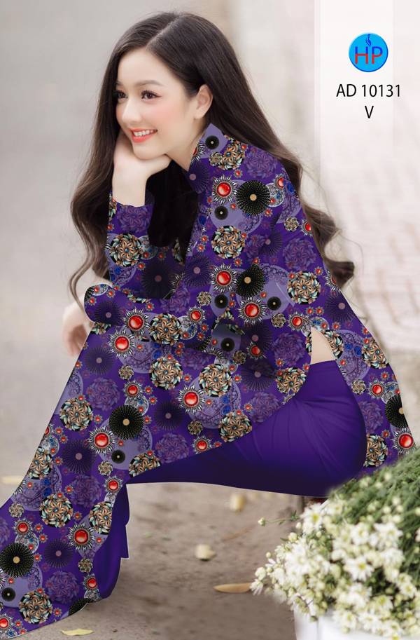 Vải Áo Dài Hoa Văn Kiểu Mới AD 10131 44 Vải Áo Dài Hoa Văn Kiểu Mới AD 10131