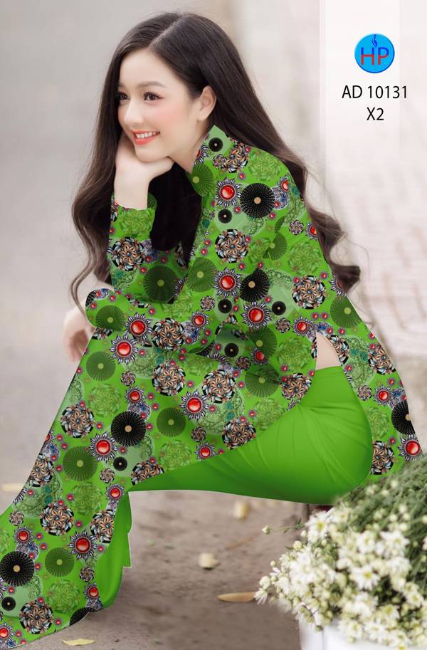 Vải Áo Dài Hoa Văn Kiểu Mới AD 10131 45 Vải Áo Dài Hoa Văn Kiểu Mới AD 10131