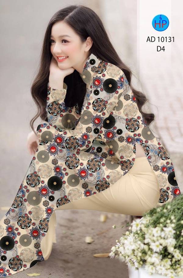 Vải Áo Dài Hoa Văn Kiểu Mới AD 10131 49 Vải Áo Dài Hoa Văn Kiểu Mới AD 10131