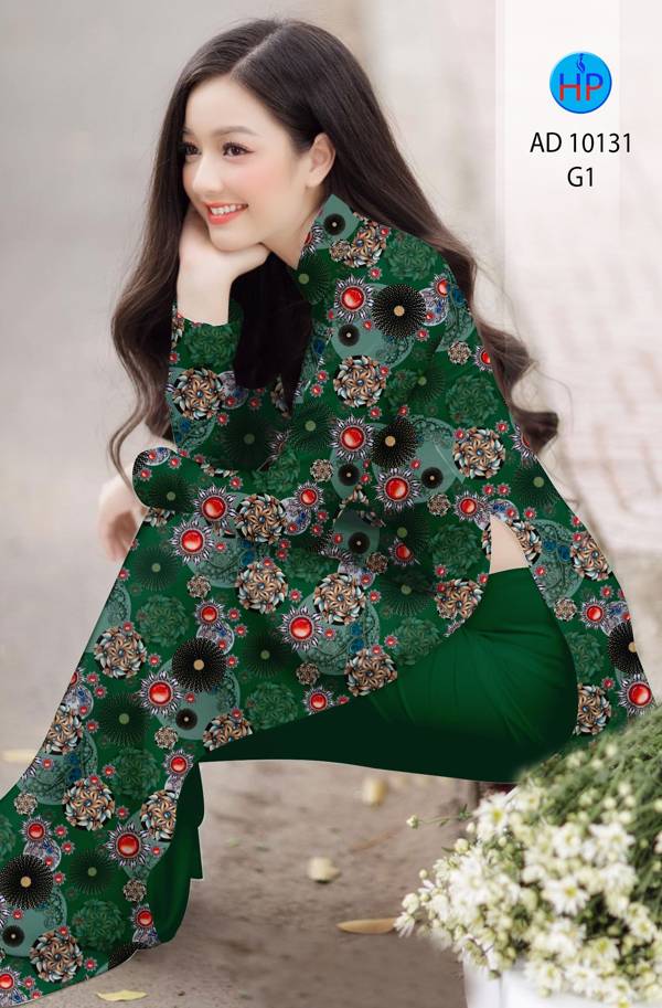 Vải Áo Dài Hoa Văn Kiểu Mới AD 10131 51 Vải Áo Dài Hoa Văn Kiểu Mới AD 10131