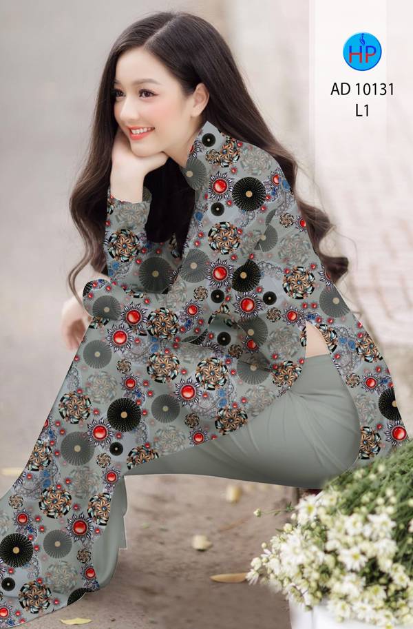 Vải Áo Dài Hoa Văn Kiểu Mới AD 10131 52 Vải Áo Dài Hoa Văn Kiểu Mới AD 10131