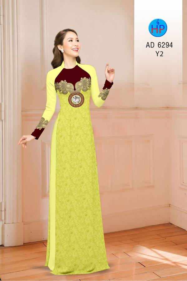 Vải Áo Dài Hoa Văn Mới Ra AD 6294 37 Vải Áo Dài Hoa Văn Mới Ra AD 6294