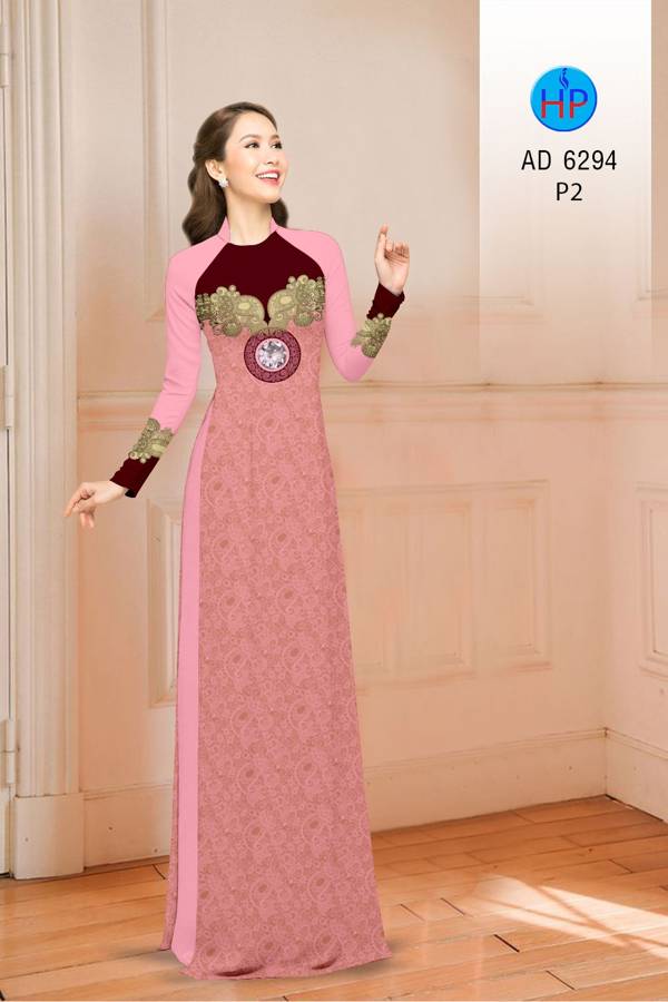 Vải Áo Dài Hoa Văn Mới Ra AD 6294 41 Vải Áo Dài Hoa Văn Mới Ra AD 6294
