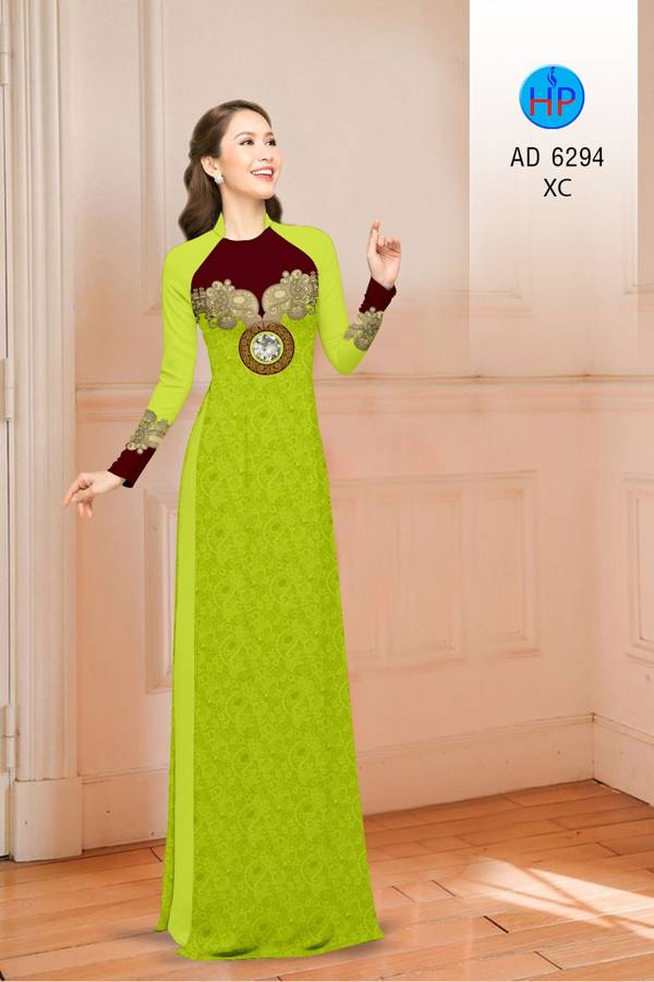 Vải Áo Dài Hoa Văn Mới Ra AD 6294 40 Vải Áo Dài Hoa Văn Mới Ra AD 6294