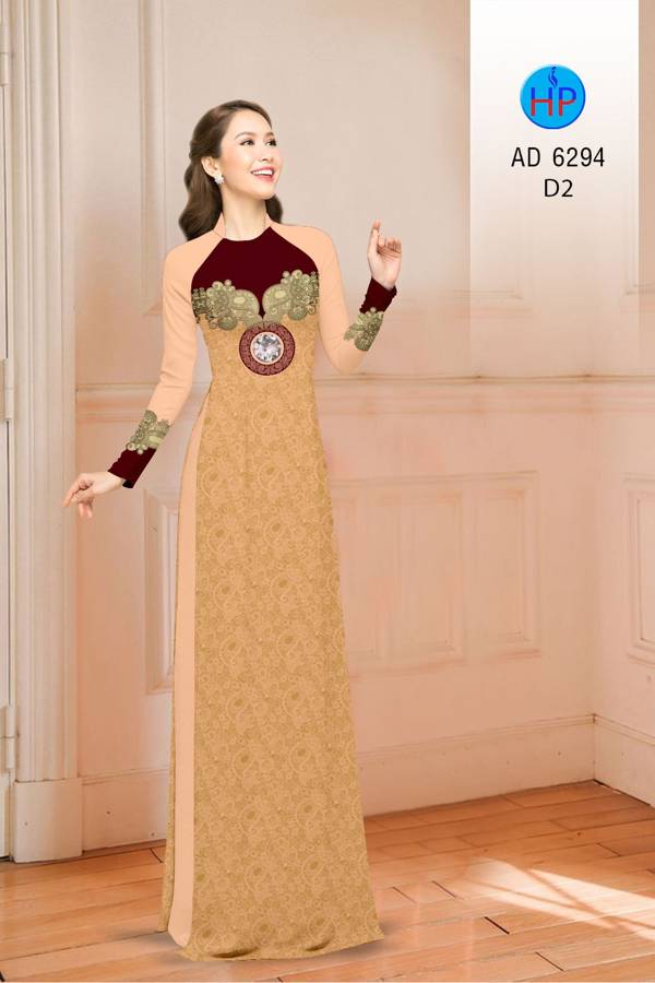 Vải Áo Dài Hoa Văn Mới Ra AD 6294 42 Vải Áo Dài Hoa Văn Mới Ra AD 6294