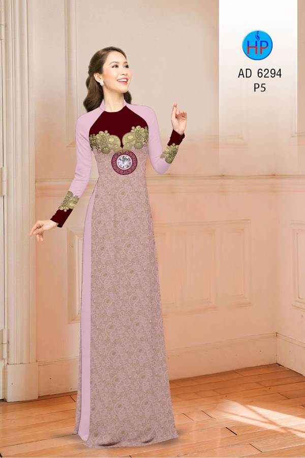 Vải Áo Dài Hoa Văn Mới Ra AD 6294 44 Vải Áo Dài Hoa Văn Mới Ra AD 6294