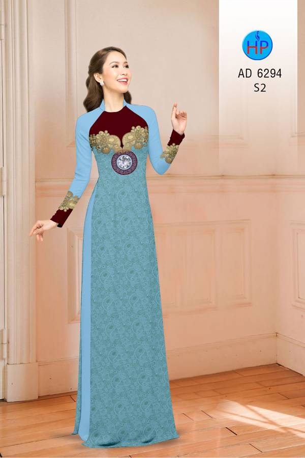 Vải Áo Dài Hoa Văn Mới Ra AD 6294 45 Vải Áo Dài Hoa Văn Mới Ra AD 6294