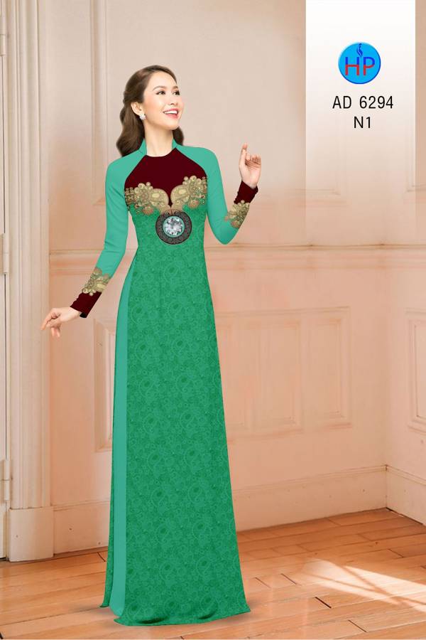 Vải Áo Dài Hoa Văn Mới Ra AD 6294 47 Vải Áo Dài Hoa Văn Mới Ra AD 6294