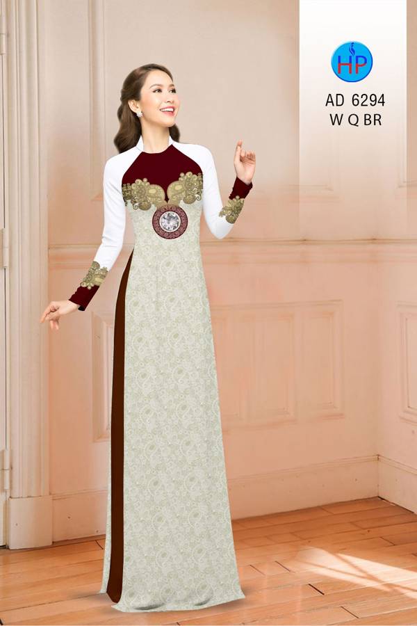 Vải Áo Dài Hoa Văn Mới Ra AD 6294 51 Vải Áo Dài Hoa Văn Mới Ra AD 6294
