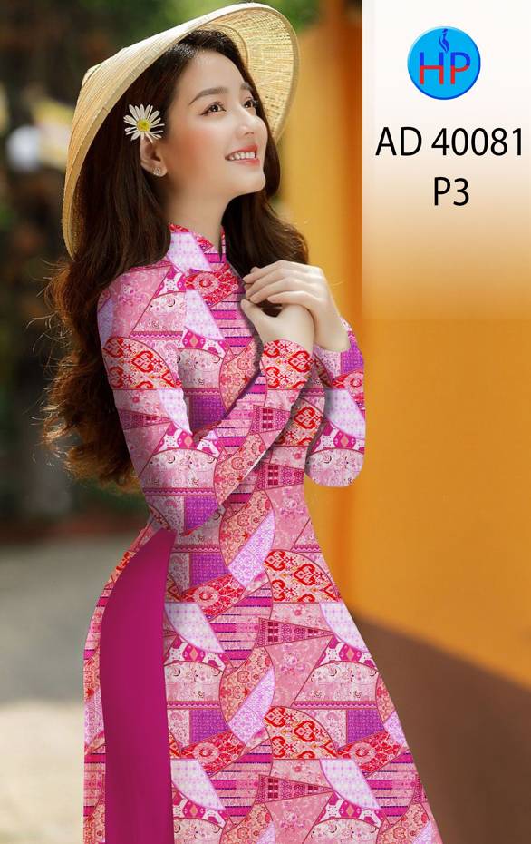 Vải Áo Dài Hoa Văn Kiểu Mới AD 40081 40 Vải Áo Dài Hoa Văn Kiểu Mới AD 40081