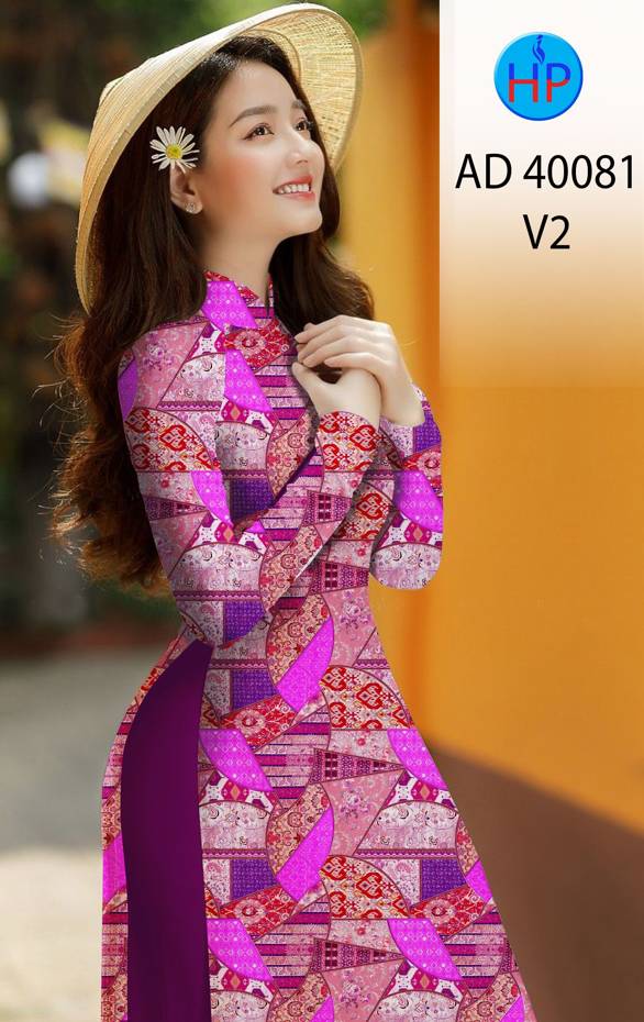 Vải Áo Dài Hoa Văn Kiểu Mới AD 40081 41 Vải Áo Dài Hoa Văn Kiểu Mới AD 40081