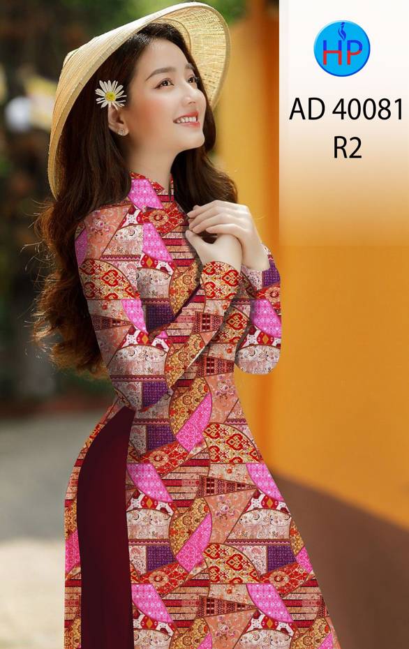 Vải Áo Dài Hoa Văn Kiểu Mới AD 40081 45 Vải Áo Dài Hoa Văn Kiểu Mới AD 40081