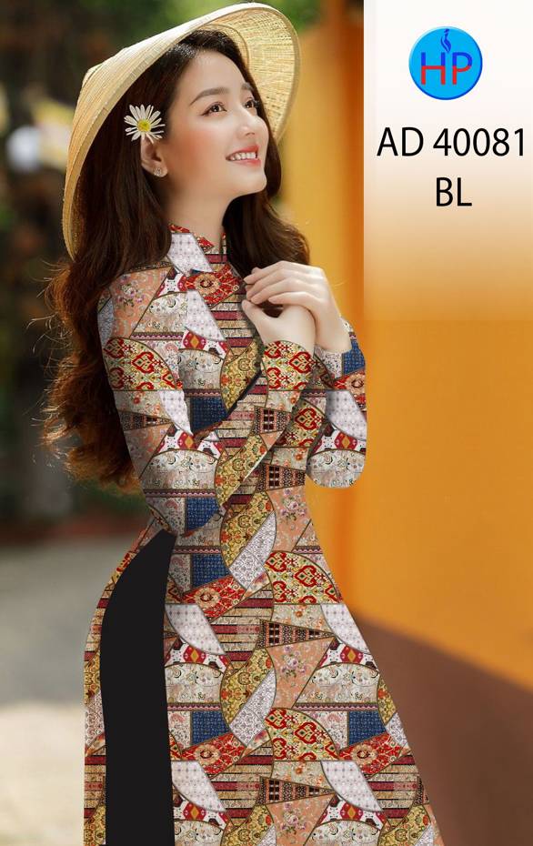 Vải Áo Dài Hoa Văn Kiểu Mới AD 40081 50 Vải Áo Dài Hoa Văn Kiểu Mới AD 40081