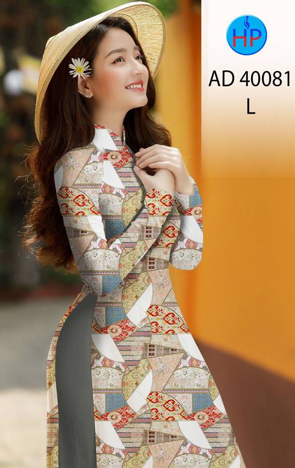 Vải Áo Dài Hoa Văn Kiểu Mới AD 40081 53 Vải Áo Dài Hoa Văn Kiểu Mới AD 40081