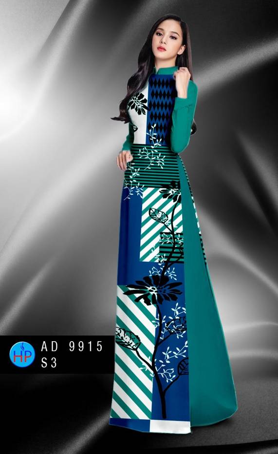 Vải Áo Dài Hoa In 3D Kiểu Mới AD 9915 37 Vải Áo Dài Hoa In 3D Kiểu Mới AD 9915