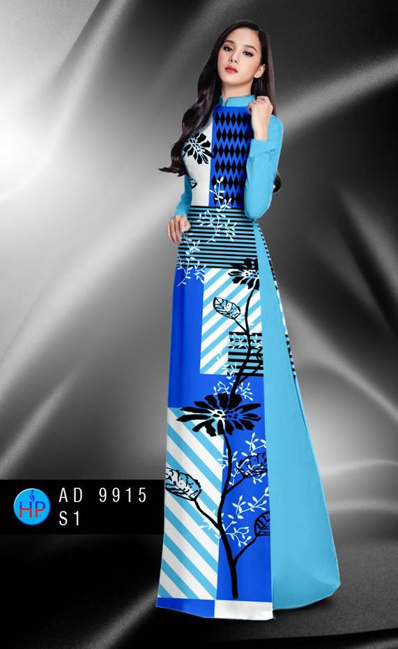 Vải Áo Dài Hoa In 3D Kiểu Mới AD 9915 39 Vải Áo Dài Hoa In 3D Kiểu Mới AD 9915