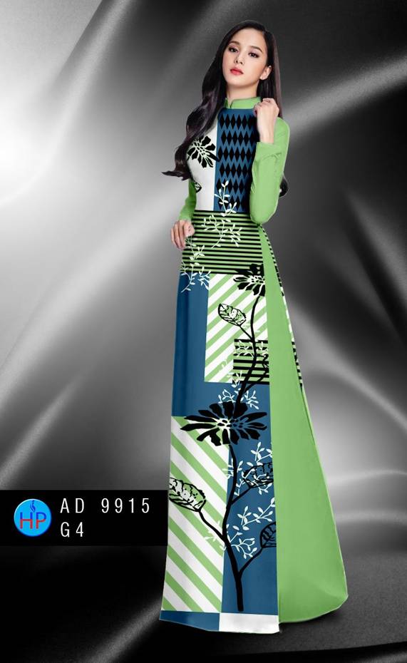 Vải Áo Dài Hoa In 3D Kiểu Mới AD 9915 44 Vải Áo Dài Hoa In 3D Kiểu Mới AD 9915