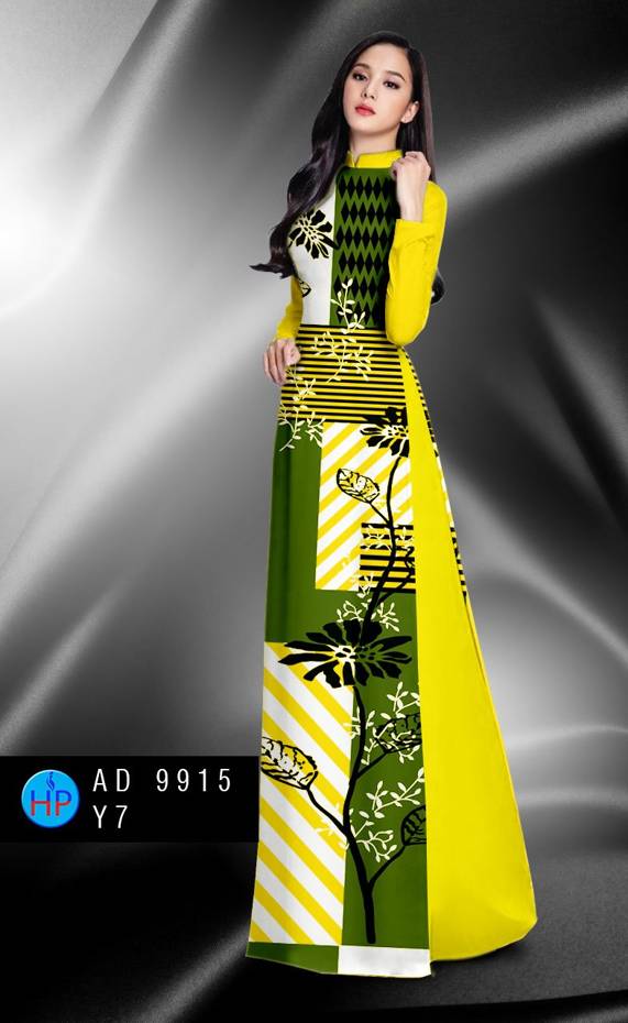 Vải Áo Dài Hoa In 3D Kiểu Mới AD 9915 42 Vải Áo Dài Hoa In 3D Kiểu Mới AD 9915