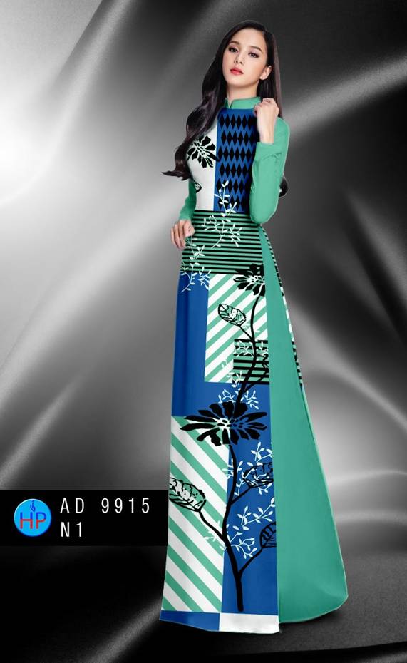 Vải Áo Dài Hoa In 3D Kiểu Mới AD 9915 48 Vải Áo Dài Hoa In 3D Kiểu Mới AD 9915