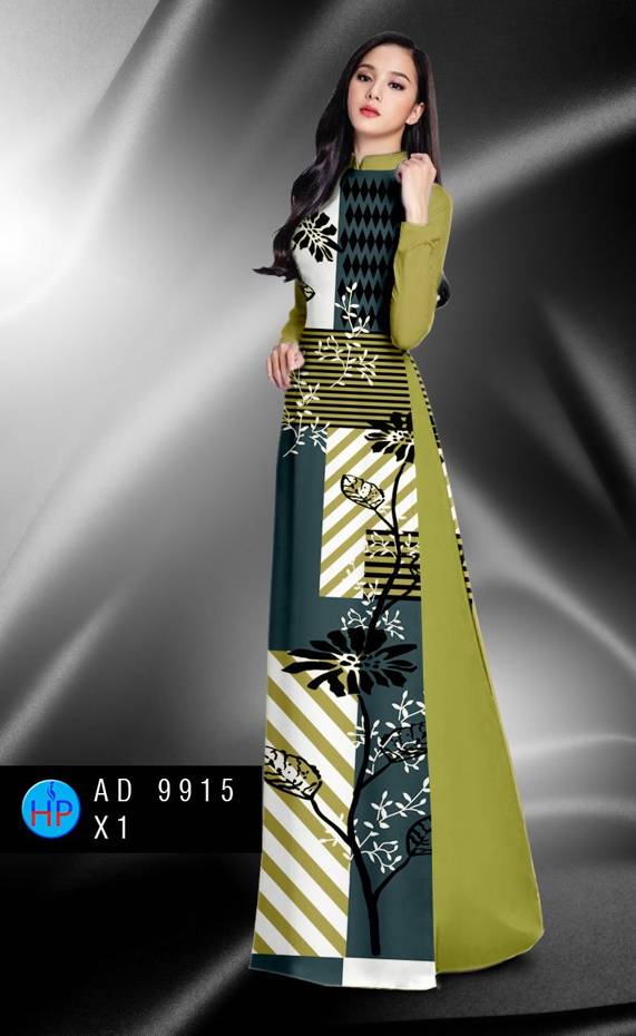 Vải Áo Dài Hoa In 3D Kiểu Mới AD 9915 52 Vải Áo Dài Hoa In 3D Kiểu Mới AD 9915
