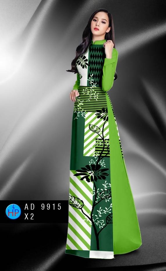 Vải Áo Dài Hoa In 3D Kiểu Mới AD 9915 50 Vải Áo Dài Hoa In 3D Kiểu Mới AD 9915
