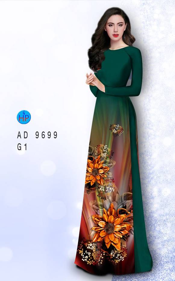 Vải Áo Dài Hoa In 3D Thiết Kế 2021 AD 9699 39 Vải Áo Dài Hoa In 3D Thiết Kế 2021 AD 9699
