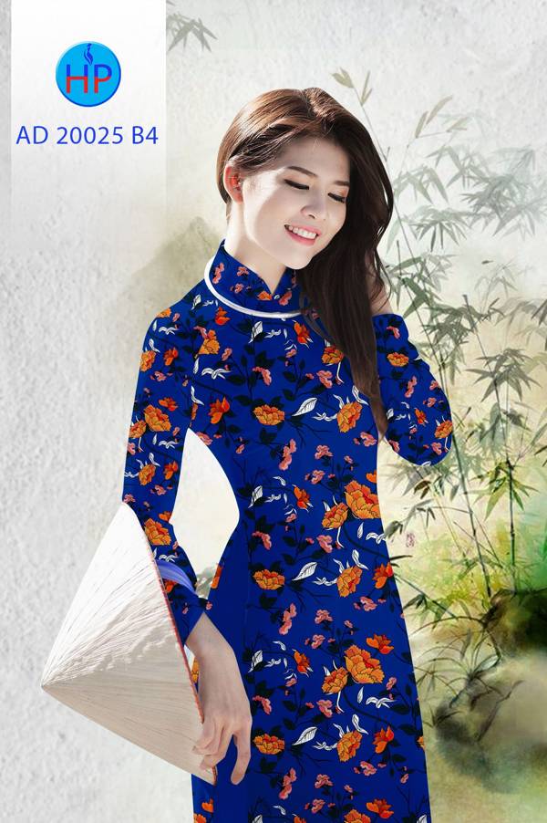 Vải Áo Dài Hoa Đều Độc Đáo AD 20025