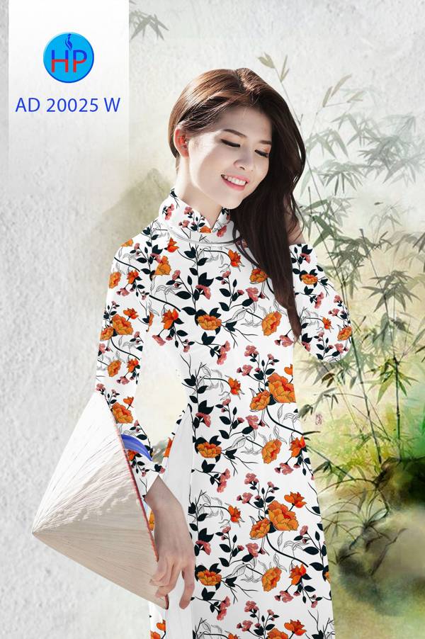 Vải Áo Dài Hoa Đều Độc Đáo AD 20025