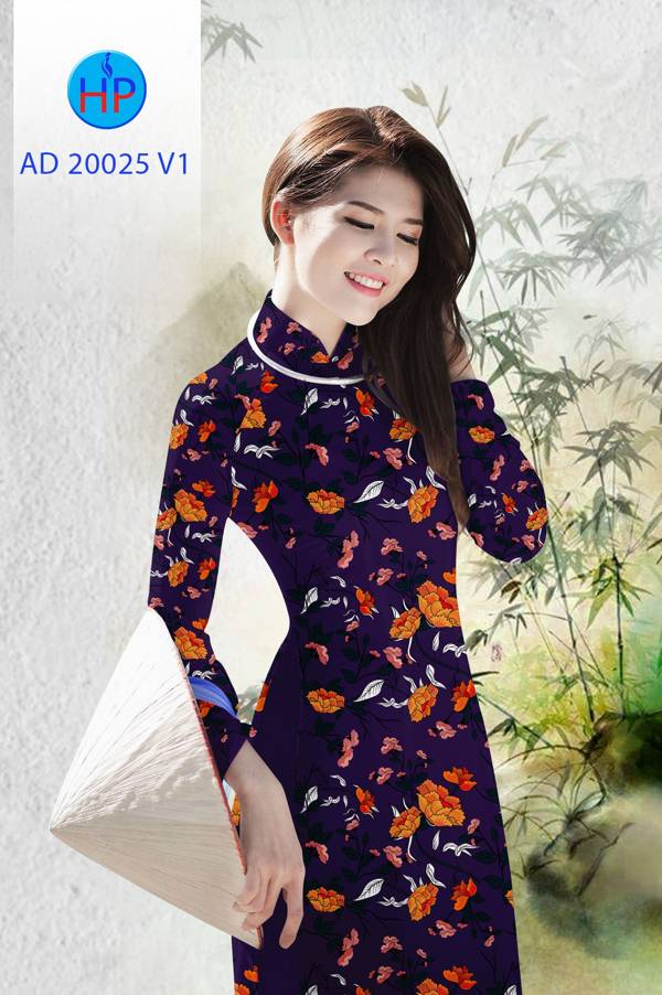Vải Áo Dài Hoa Đều Độc Đáo AD 20025