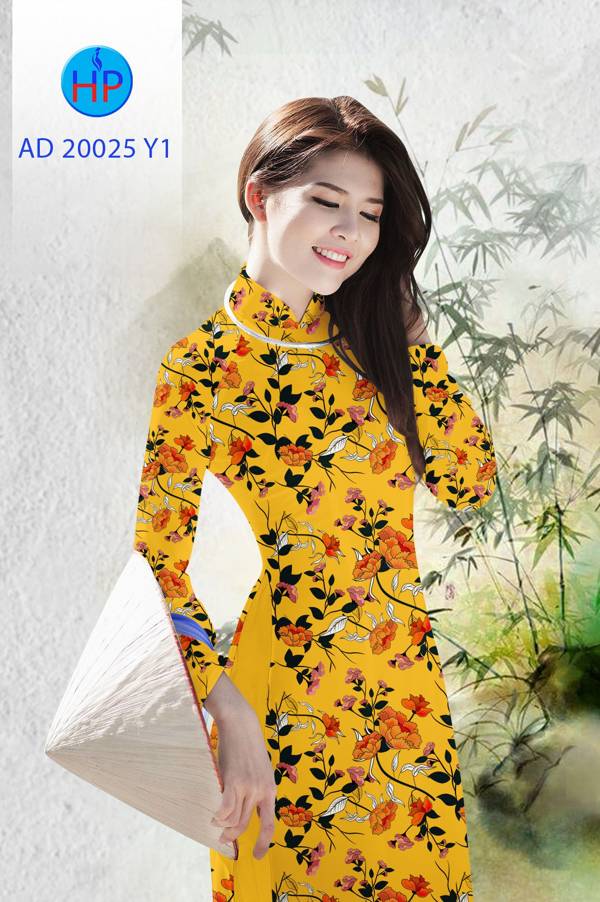 Vải Áo Dài Hoa Đều Độc Đáo AD 20025