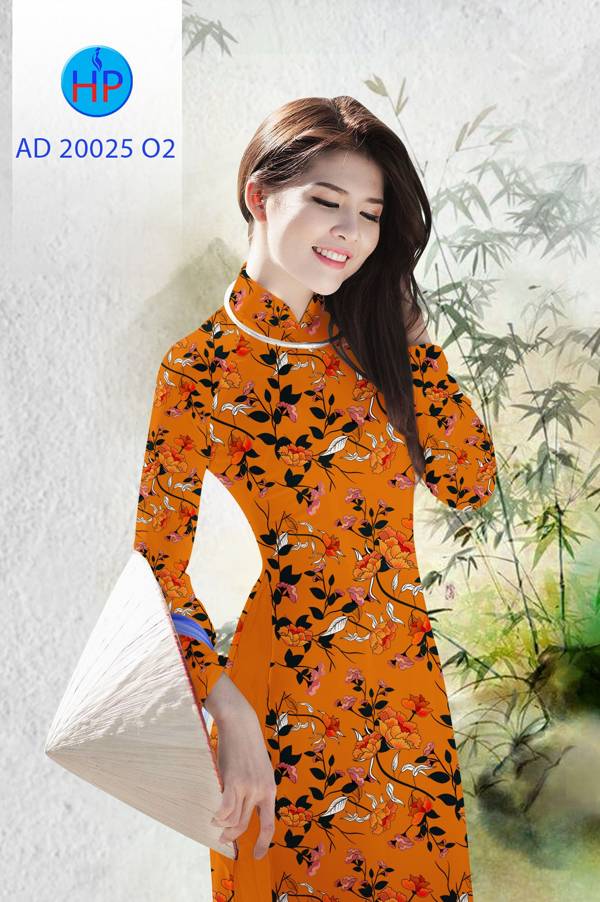 Vải Áo Dài Hoa Đều Độc Đáo AD 20025