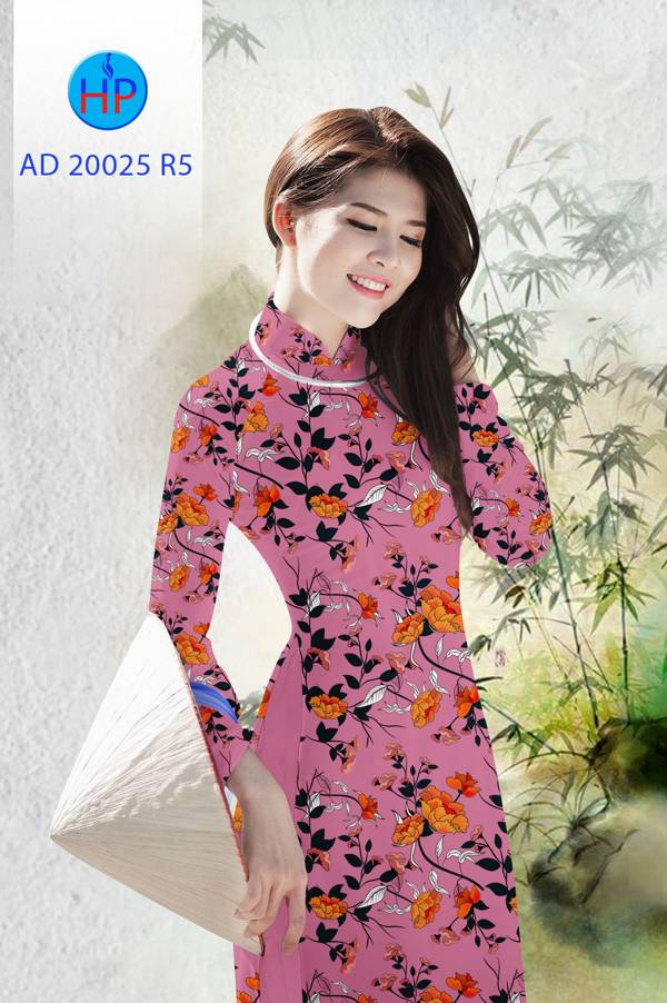 Vải Áo Dài Hoa Đều Độc Đáo AD 20025