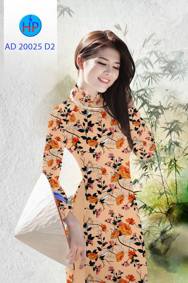 Vải Áo Dài Hoa Đều Độc Đáo AD 20025