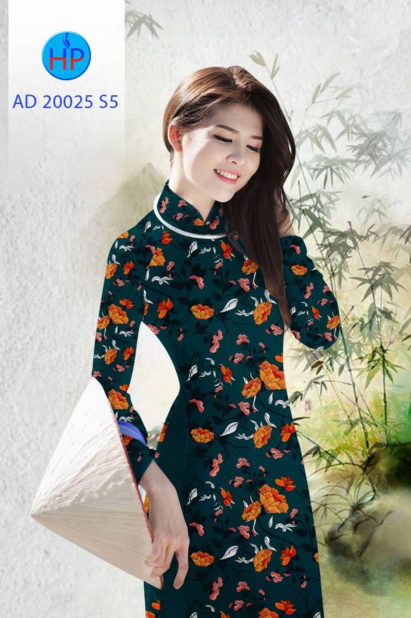 Vải Áo Dài Hoa Đều Độc Đáo AD 20025