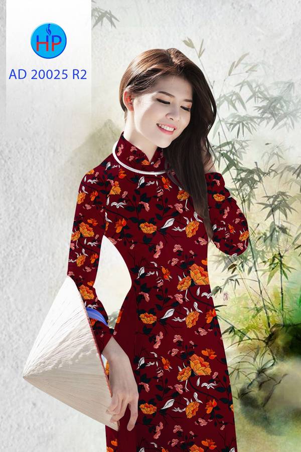 Vải Áo Dài Hoa Đều Độc Đáo AD 20025
