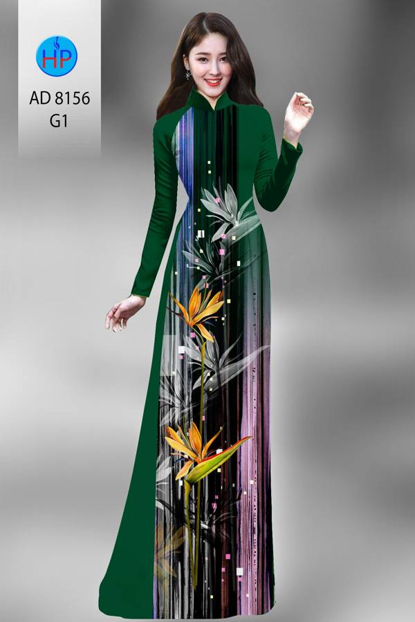Vải Áo Dài Hoa Thiên Điểu Mới Ra AD 8156 39 Vải Áo Dài Hoa Thiên Điểu Mới Ra AD 8156