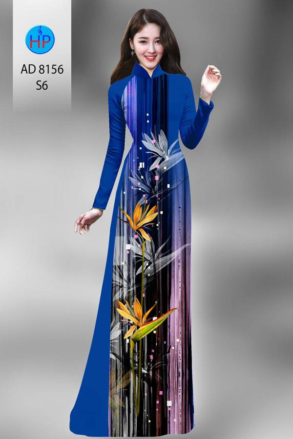 Vải Áo Dài Hoa Thiên Điểu Mới Ra AD 8156 42 Vải Áo Dài Hoa Thiên Điểu Mới Ra AD 8156